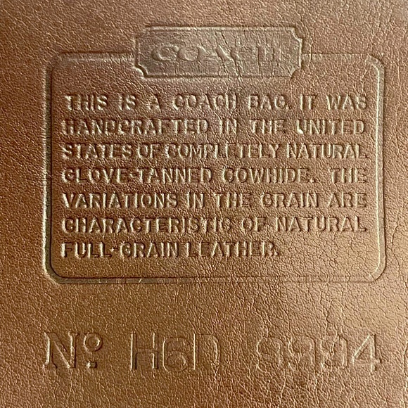 COACH Vintage Drawstring backpack. #9994 - Picture 7 of 7